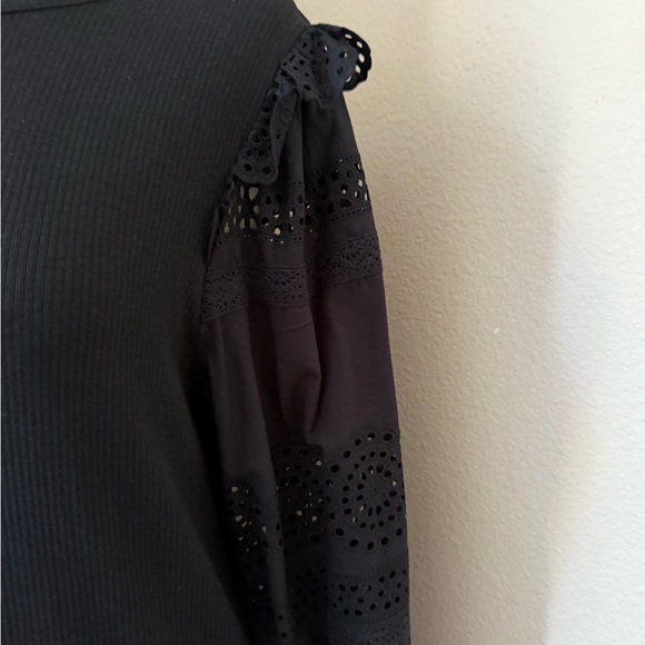 NWT JCrew Ruffle-trim Eyelet Top in Vintage Rib - Picture 5 of 5